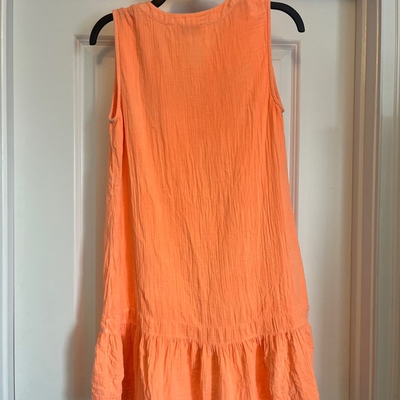 Vineyard vines sleeveless cotton orange sun washed dress size small - Picture 2 of 7